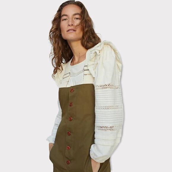 Caron Callahan Bryn Twill Jumpsuit Coverall Size XL NEW - Picture 6 of 7